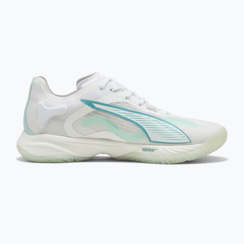 Damen-Handballschuhe PUMA Accelerate Nitro SQD 4 Game On puma white/baltic sea blue/fresh water 9