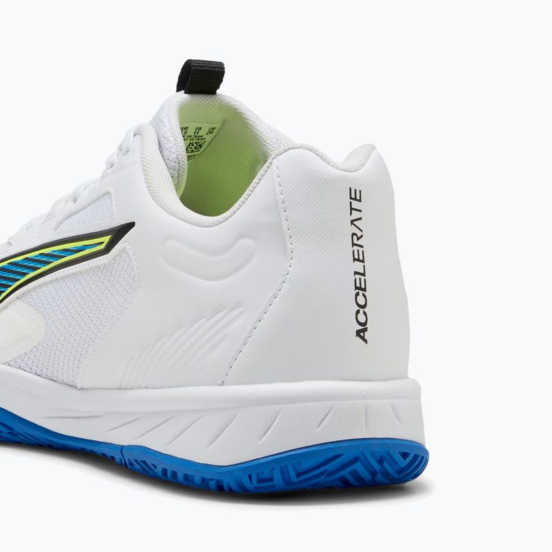 Handballschuhe PUMA Accelerate Turbo 4 Game On puma white/glowing red/ultra blue 13