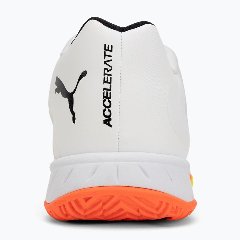 Handballschuhe PUMA Accelerate Turbo 4 Game On puma white/glowing red/ultra blue 6