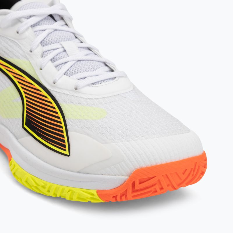Handballschuhe PUMA Accelerate Turbo 4 Game On puma white/glowing red/ultra blue 7