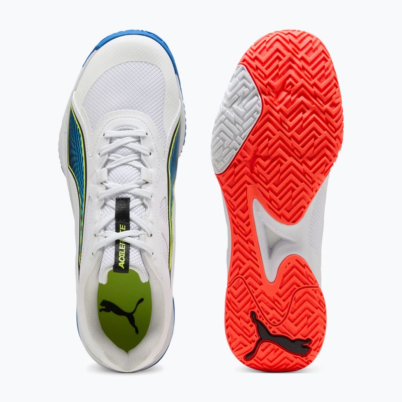 Handballschuhe PUMA Accelerate Pro 4 Game On puma white/glowing red/ultra blue 12