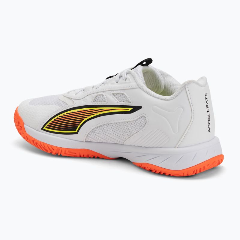 Handballschuhe PUMA Accelerate Pro 4 Game On puma white/glowing red/ultra blue 3