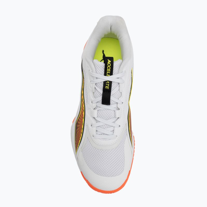 Handballschuhe PUMA Accelerate Pro 4 Game On puma white/glowing red/ultra blue 5