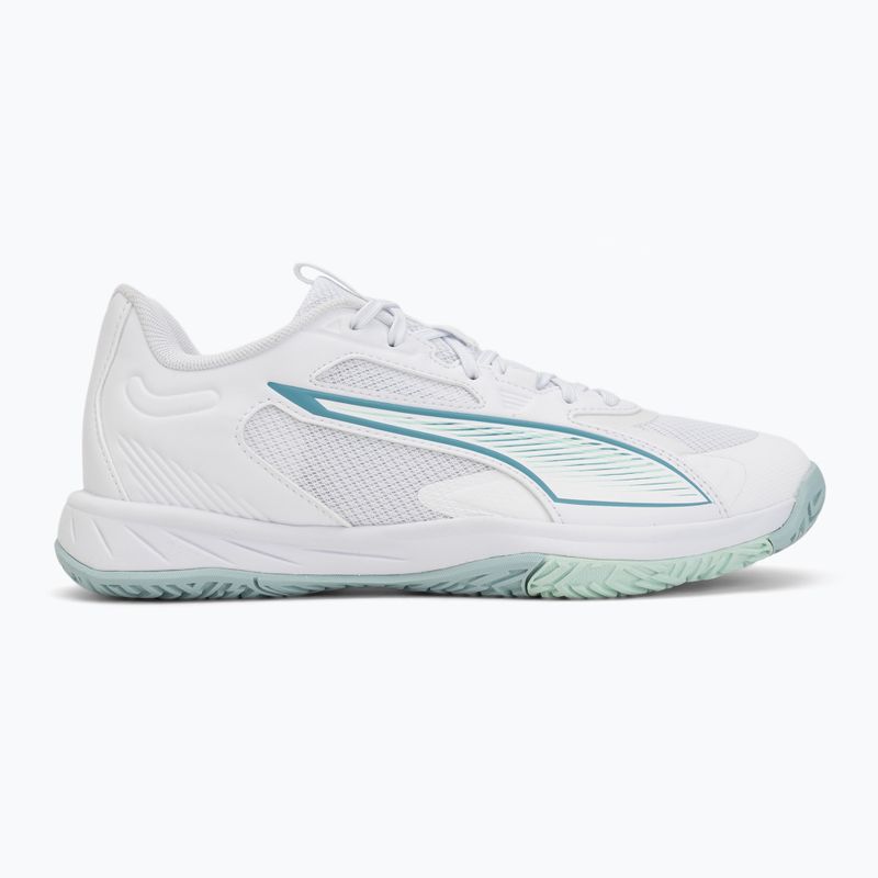 Handballschuhe PUMA Accelerate Pro 4 Game On puma white/baltic sea blue/fresh water 2