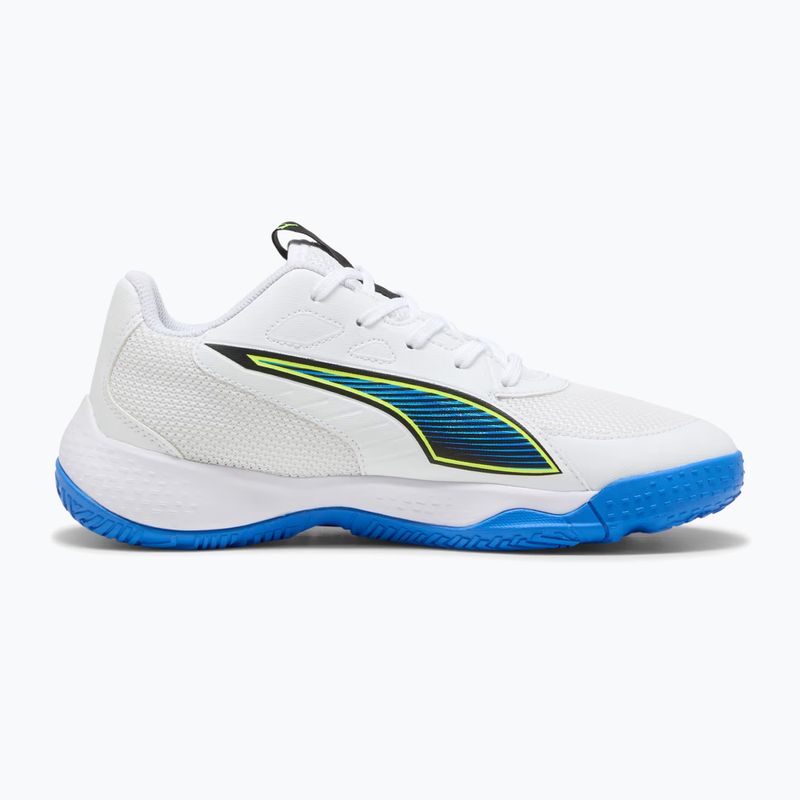 Kinder-Handballschuhe PUMA Accelerate 4 Game On Jr puma white/glowing red/ultra blue 9
