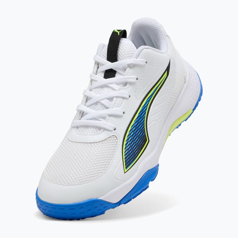 Kinder-Handballschuhe PUMA Accelerate 4 Game On Jr puma white/glowing red/ultra blue 10