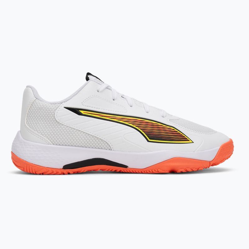 Kinder-Handballschuhe PUMA Accelerate 4 Game On Jr puma white/glowing red/ultra blue 2