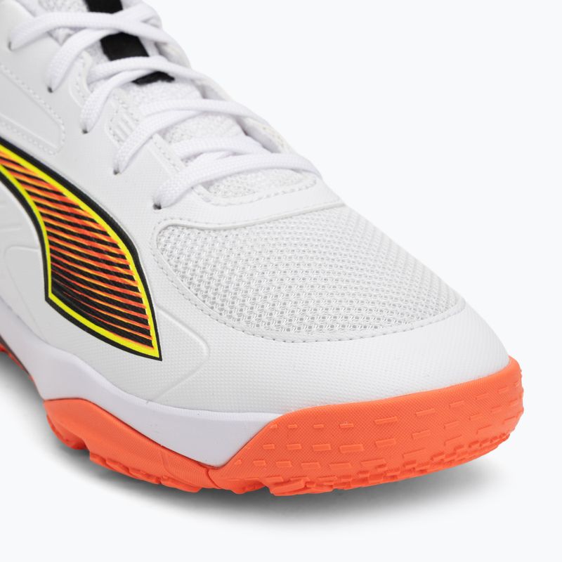 Kinder-Handballschuhe PUMA Accelerate 4 Game On Jr puma white/glowing red/ultra blue 7