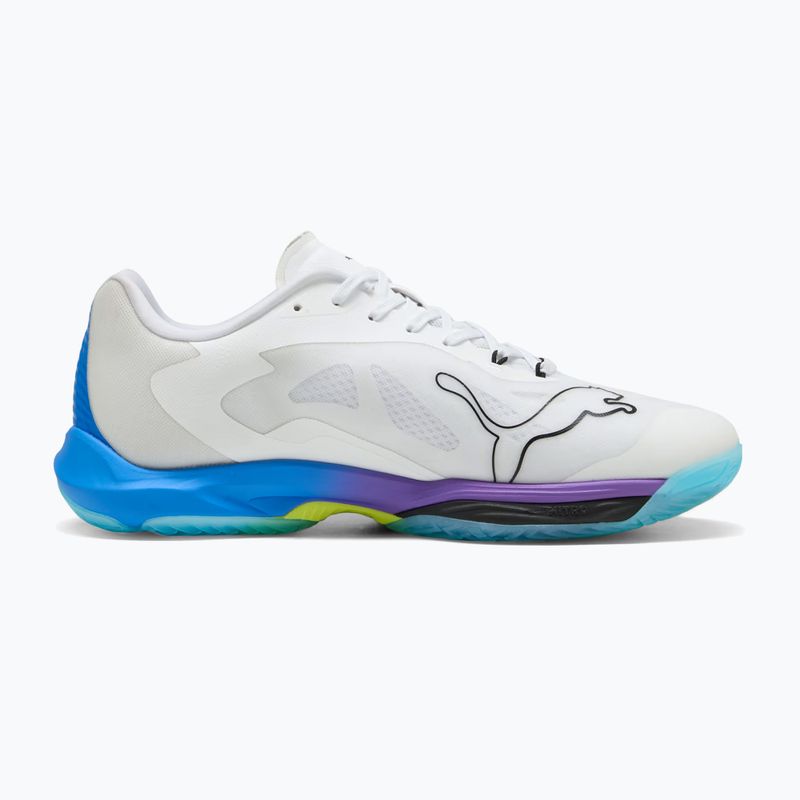 Handballschuhe PUMA Vantage Nitro Game On puma white/glowing red/ultra blue 9
