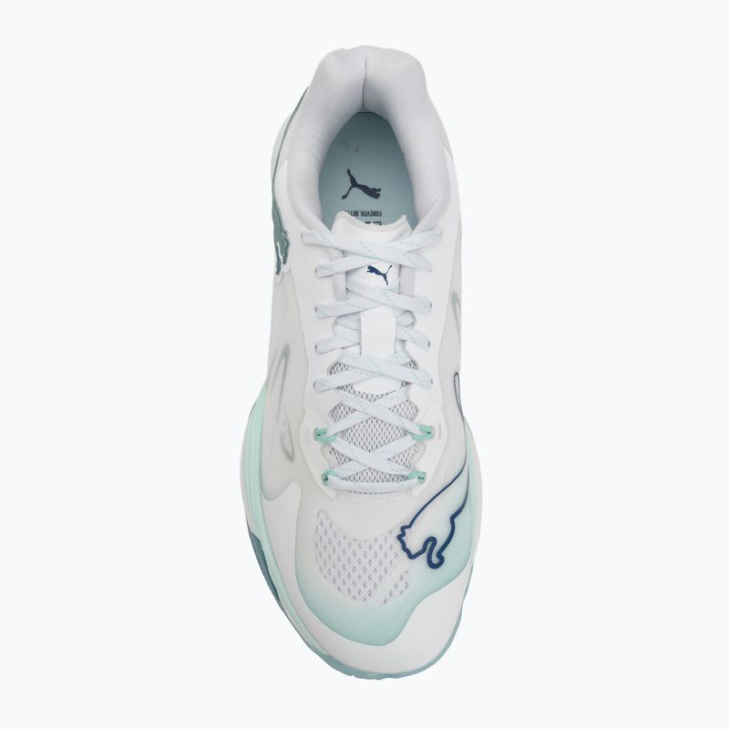 Damen Handballschuhe PUMA Vantage Nitro Game On Puma White/Baltic Blue/Fresh Water 5