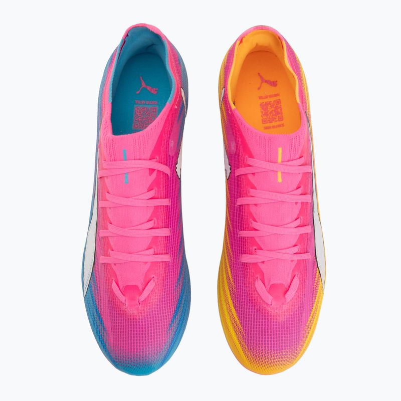 Fußballschuhe PUMA Ultra 6 Match FG/AG poison pink/puma white/sun stream/bright aqua/puma black 5