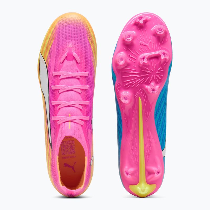 Fußballschuhe PUMA Ultra 6 Match FG/AG poison pink/puma white/sun stream/bright aqua/puma black 5