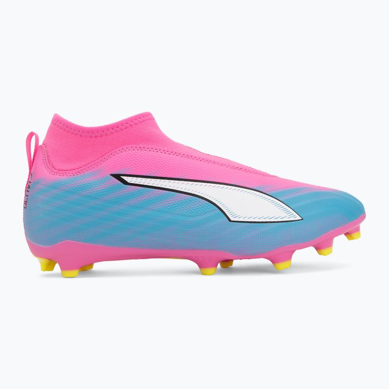 Kinder Fußballschuhe PUMA Ultra 6 Match+ LL FG/AG Jr poison pink/puma white/sun stream/bright aqua/puma black 2
