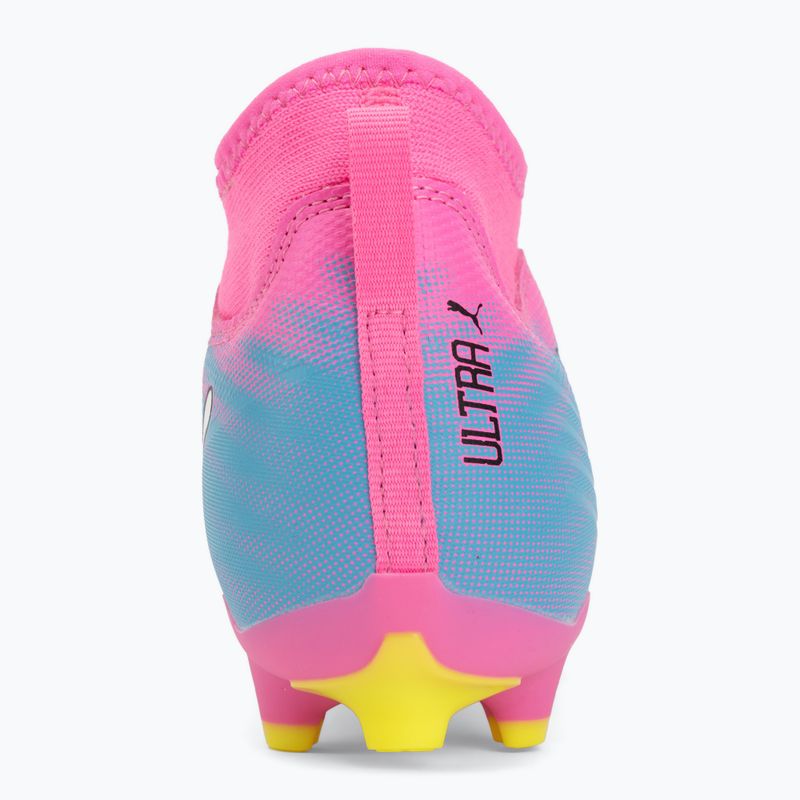 Kinder Fußballschuhe PUMA Ultra 6 Match+ LL FG/AG Jr poison pink/puma white/sun stream/bright aqua/puma black 6