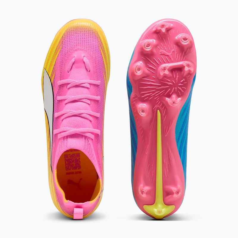 Kinder Fußballschuhe PUMA Ultra 6 Pro Jr FG/AG poison pink/puma white/sunstream/bright aqua/puma black 3