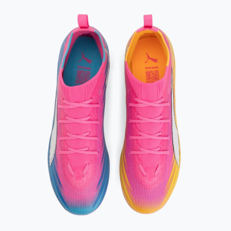Kinder Fußballschuhe PUMA Ultra 6 Pro Jr FG/AG poison pink/puma white/sunstream/bright aqua/puma black 5