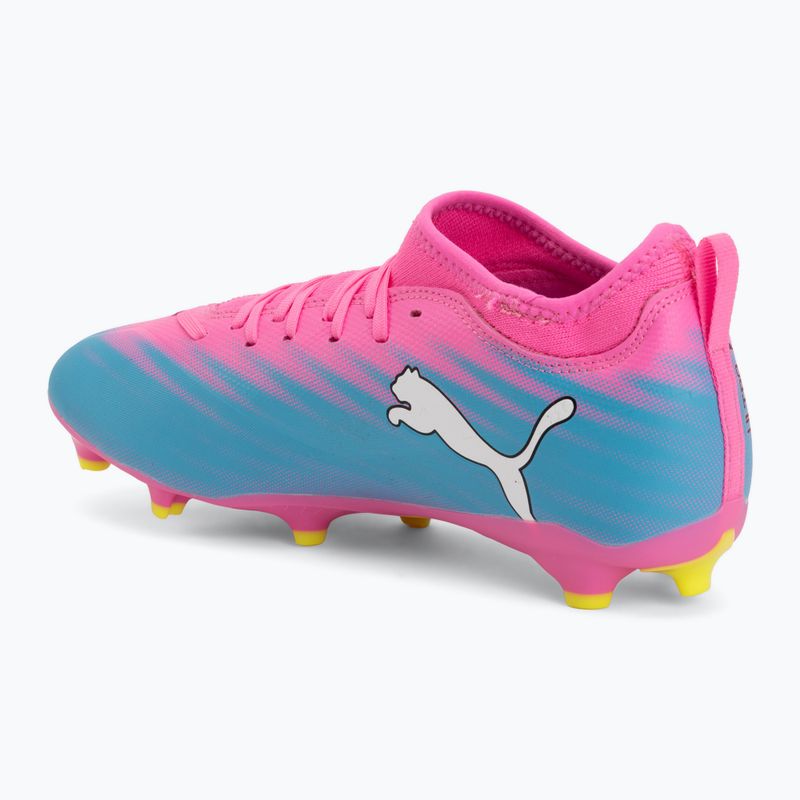 Kinder Fußballschuhe PUMA Ultra 6 Match FG/AG Jr poison pink/puma white/sun stream/bright aqua/puma black 3