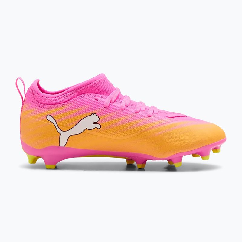 Kinder Fußballschuhe PUMA Ultra 6 Match FG/AG Jr poison pink/puma white/sun stream/bright aqua/puma black 2