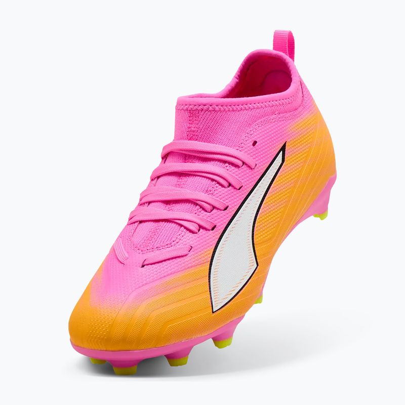 Kinder Fußballschuhe PUMA Ultra 6 Match FG/AG Jr poison pink/puma white/sun stream/bright aqua/puma black 4