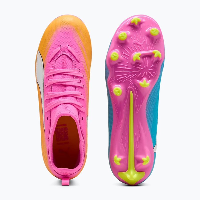 Kinder Fußballschuhe PUMA Ultra 6 Match FG/AG Jr poison pink/puma white/sun stream/bright aqua/puma black 5