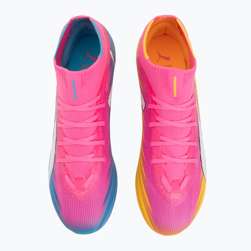 Fußballschuhe PUMA Ultra 6 Match + FG/AG poison pink/puma white/sun stream/bright aqua/puma black 5