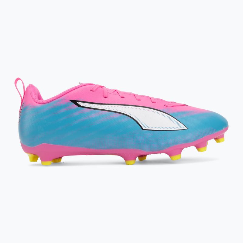 Kinder Fußballschuhe PUMA Ultra 6 Play FG/AG Jr poison pink/puma white/sun stream/bright aqua/puma black 2
