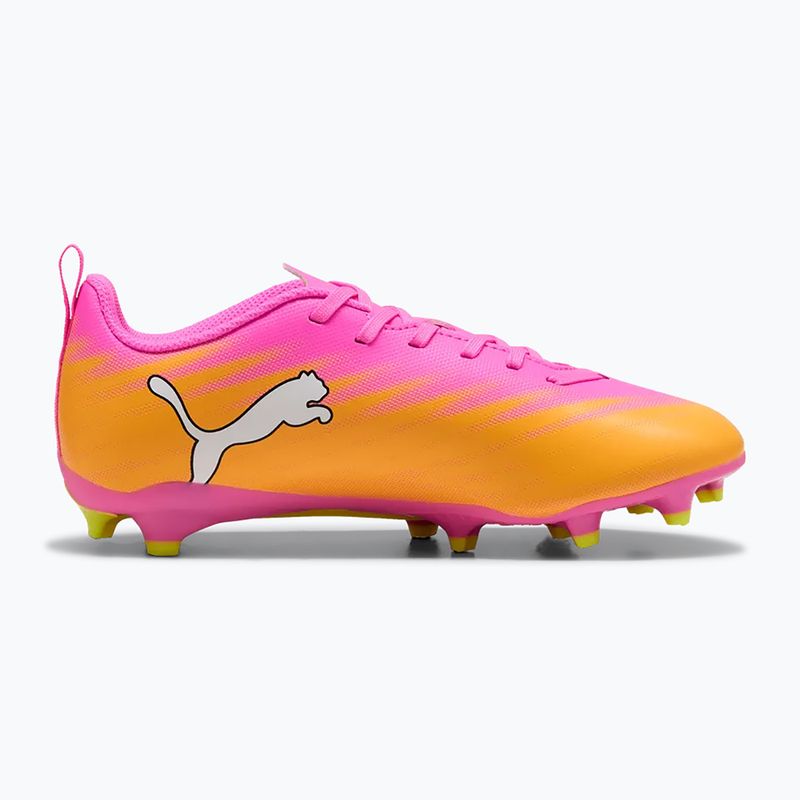 Kinder Fußballschuhe PUMA Ultra 6 Play FG/AG Jr poison pink/puma white/sun stream/bright aqua/puma black 2
