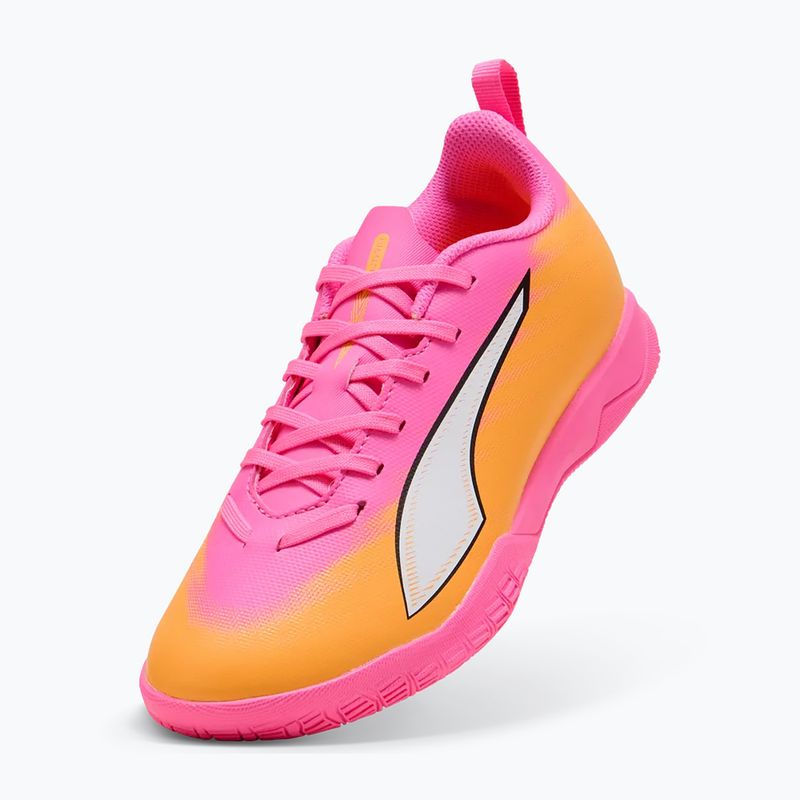 Kinder Fußballschuhe PUMA Ultra 6 Play It Jr poison pink/puma wht/sun stream/bright aqua/puma blk 3