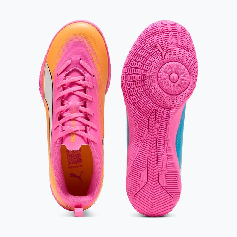 Kinder Fußballschuhe PUMA Ultra 6 Play It Jr poison pink/puma wht/sun stream/bright aqua/puma blk 4
