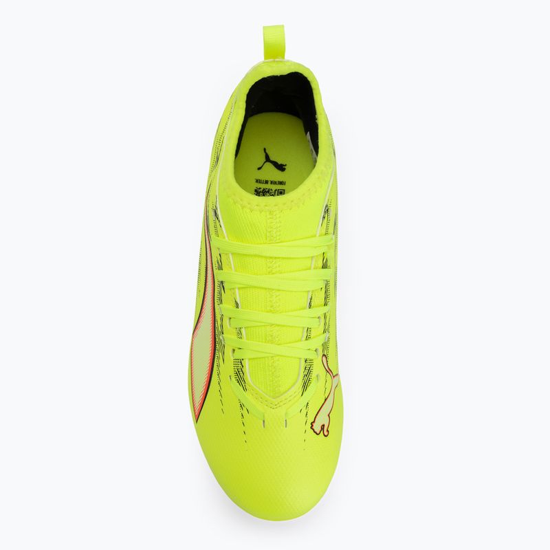 Kinder-Fußballschuhe PUMA Ultra 6 Match FG/AG Jr Yellow Alert/Puma Black/Glowing Red/Lime Squeeze 5