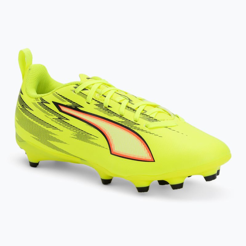 Kinder-Fußballschuhe PUMA Ultra 6 Play FG/AG Jr Yellow Alert/Puma Black/Glowing Red/Lime Squeeze