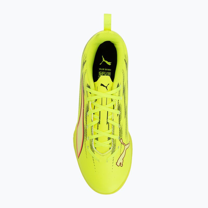 Kinder-Fußballschuhe PUMA Ultra 6 Play IT Jr Yellow Alert/Puma Black/Glowing Red/Lime Squeeze 5