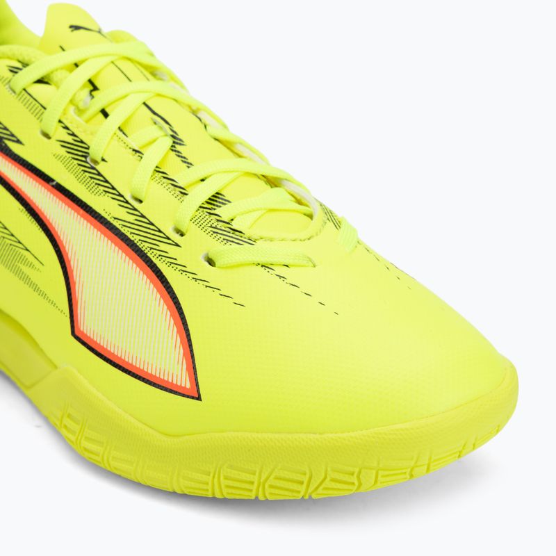 Kinder-Fußballschuhe PUMA Ultra 6 Play IT Jr Yellow Alert/Puma Black/Glowing Red/Lime Squeeze 7