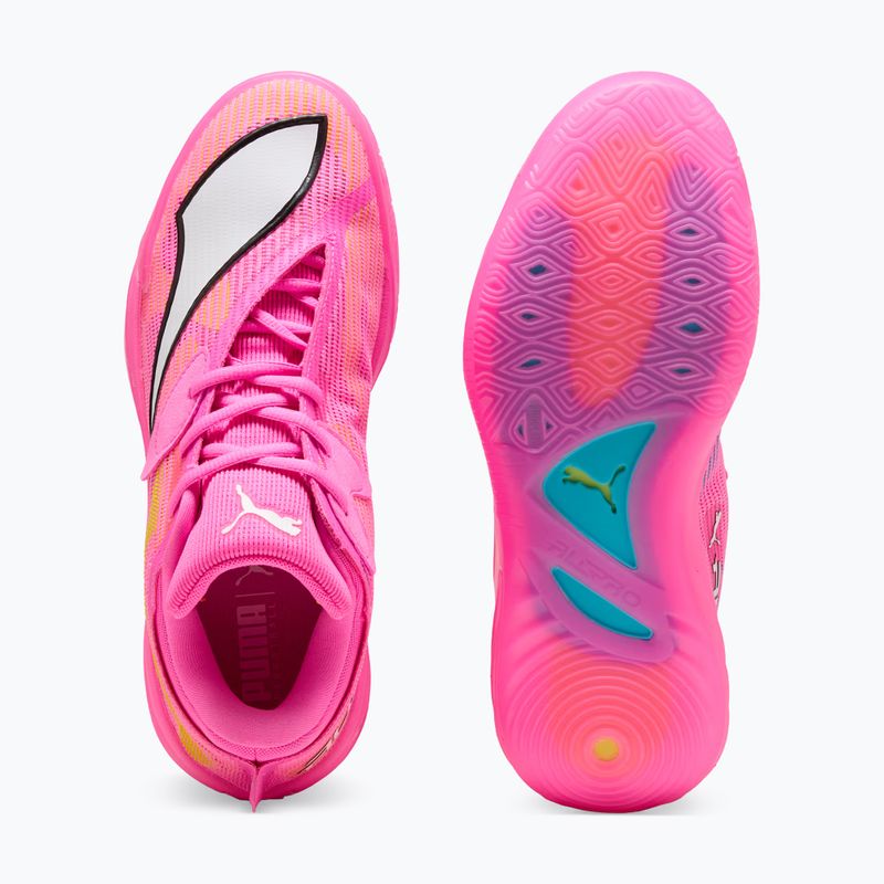 Basketballschuhe PUMA All-Pro NITRO 2 Showtime poison pink/bright aqua/lime squeeze 3