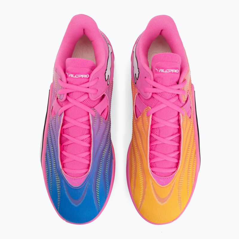 Basketballschuhe PUMA All-Pro NITRO 2 Elite poison pink/ultra blue/lime squeeze 5