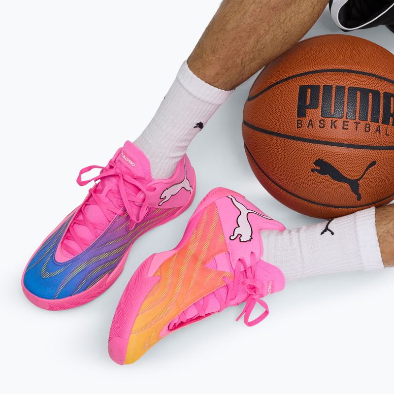 Basketballschuhe PUMA All-Pro NITRO 2 Elite poison pink/ultra blue/lime squeeze 6