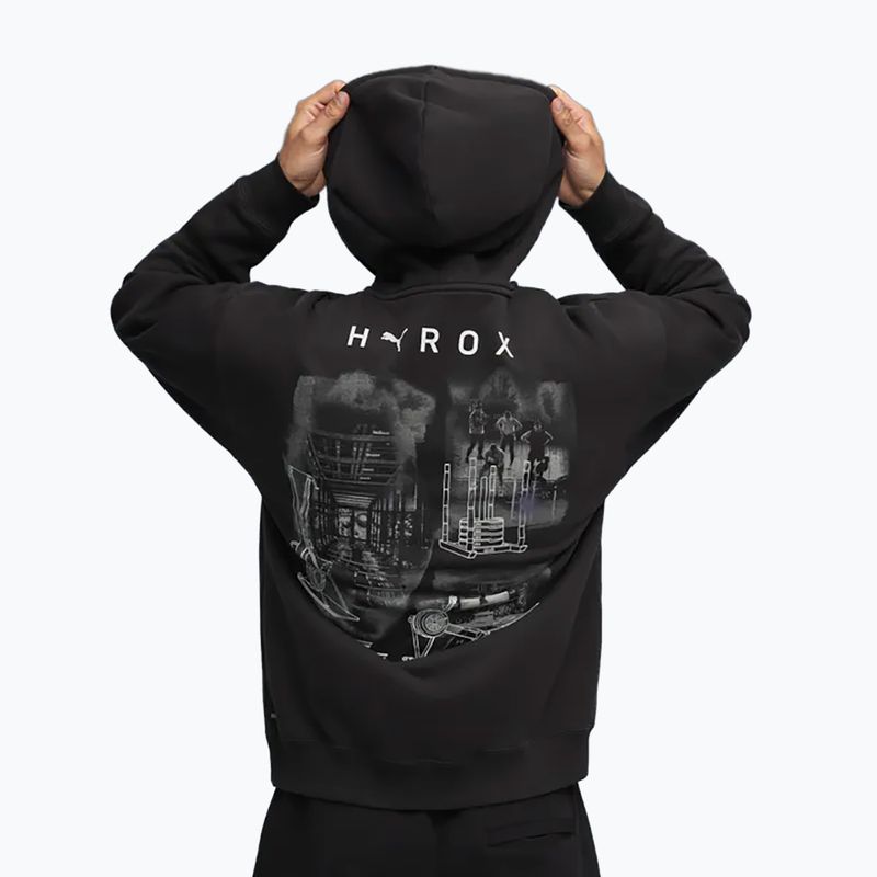 Herren Trainingspullover PUMA x HYROX Heavyweight Hoodie schwarz 3