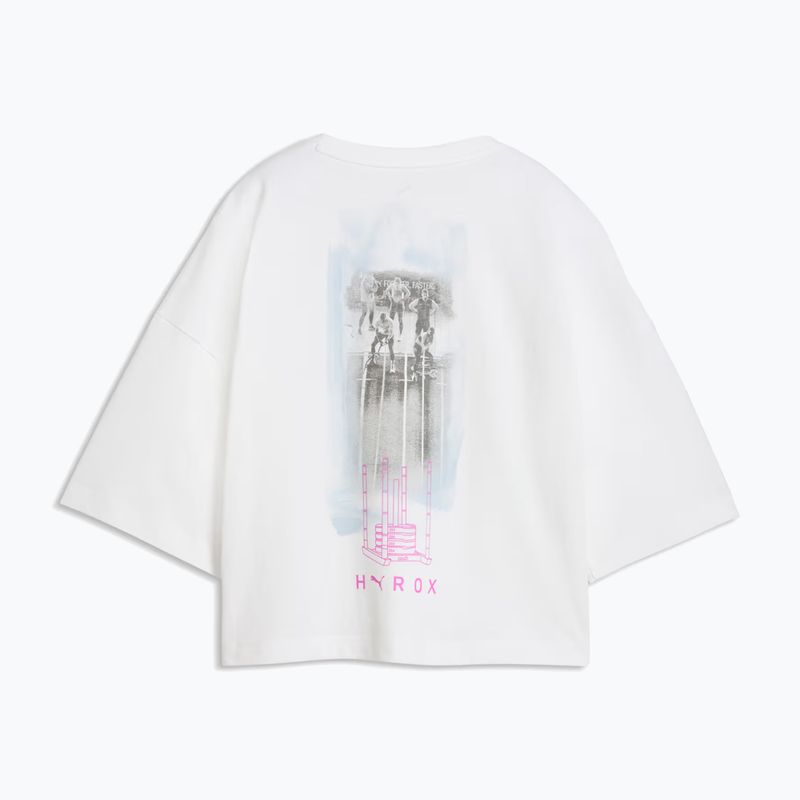 Damen Trainingsshirt PUMA x HYROX Cropped Lifestyle Tee weiß 2