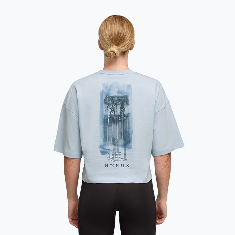 Damen Trainingsshirt PUMA x HYROX Cropped Lifestyle Tee grau 3