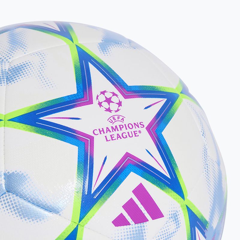 Fußball adidas UEFA Champions League Training 26/27 white/purple burst/glory blue 3