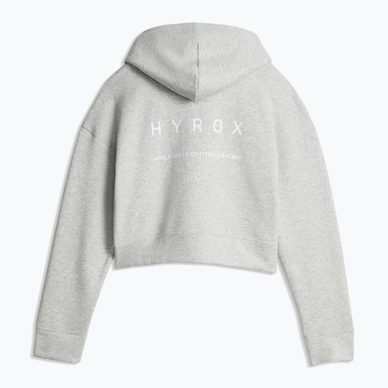 Damenpullover Puma Hyrox World Cropped Hoodie light grey 2