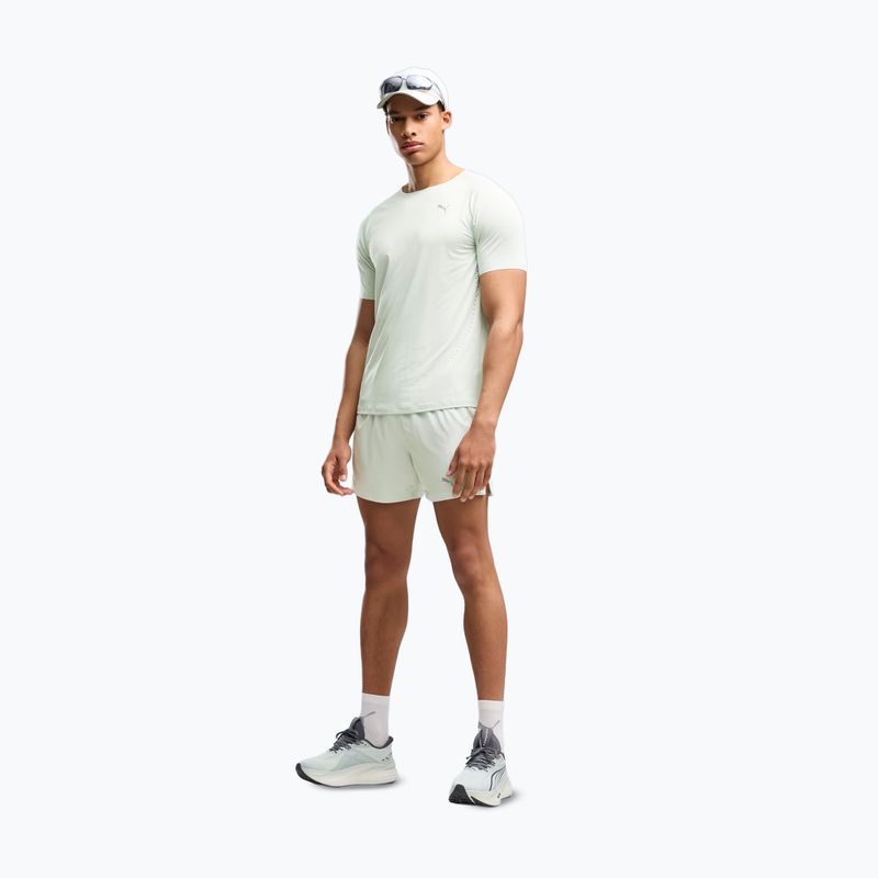 Herren-Laufshirt PUMA Run Cloudspun Tee creme de mint 2
