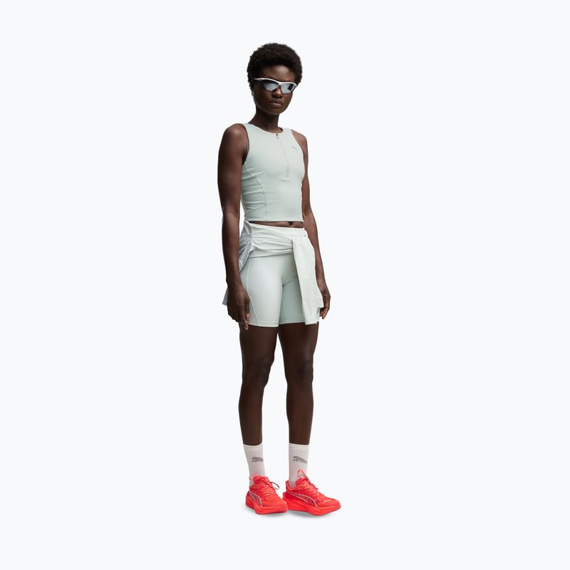 Damentop fürs Laufen PUMA Run Lightstride Crop Top creme de mint 2