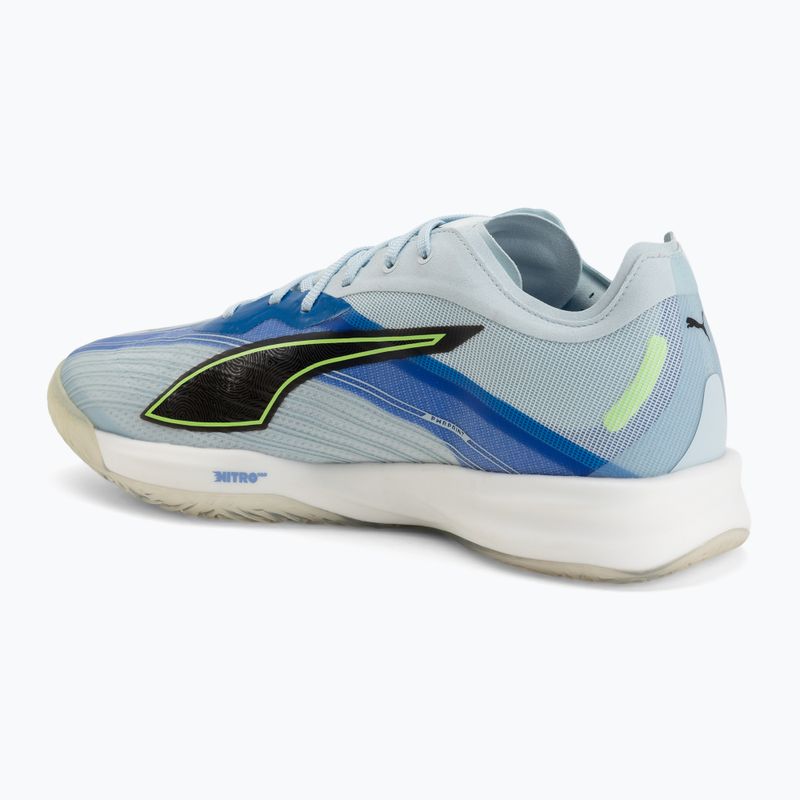 Handballschuhe PUMA Accelerate Nitro SQD 5 aqua glow/puma black/green glare/royal sapphire 3