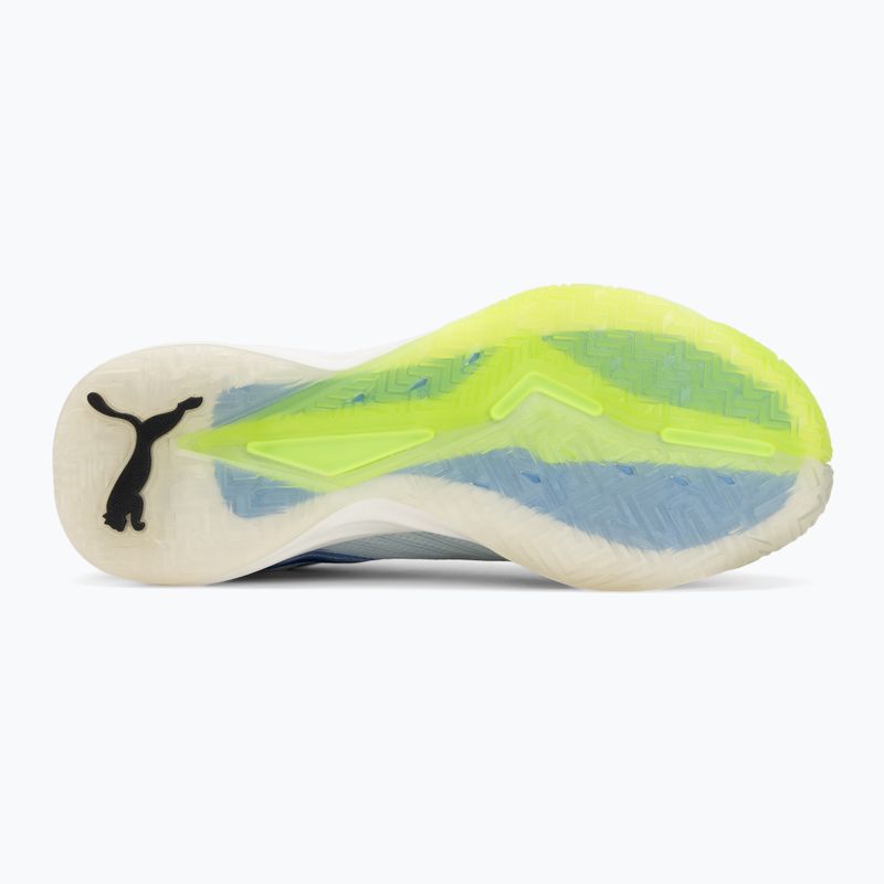 Handballschuhe PUMA Accelerate Nitro SQD 5 aqua glow/puma black/green glare/royal sapphire 4