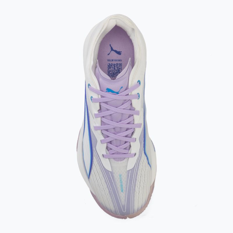 Handballschuhe PUMA Accelerate Nitro SQD 5 puma white/royal sapphire/light lavender 5