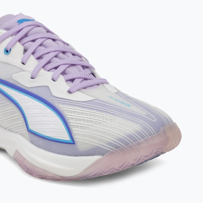 Handballschuhe PUMA Accelerate Nitro SQD 5 puma white/royal sapphire/light lavender 7