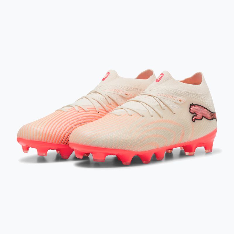Kinder-Fußballschuhe PUMA Future 9 Pro FG/AG Jr sugared almond/puma white/ultra red/puma black 3