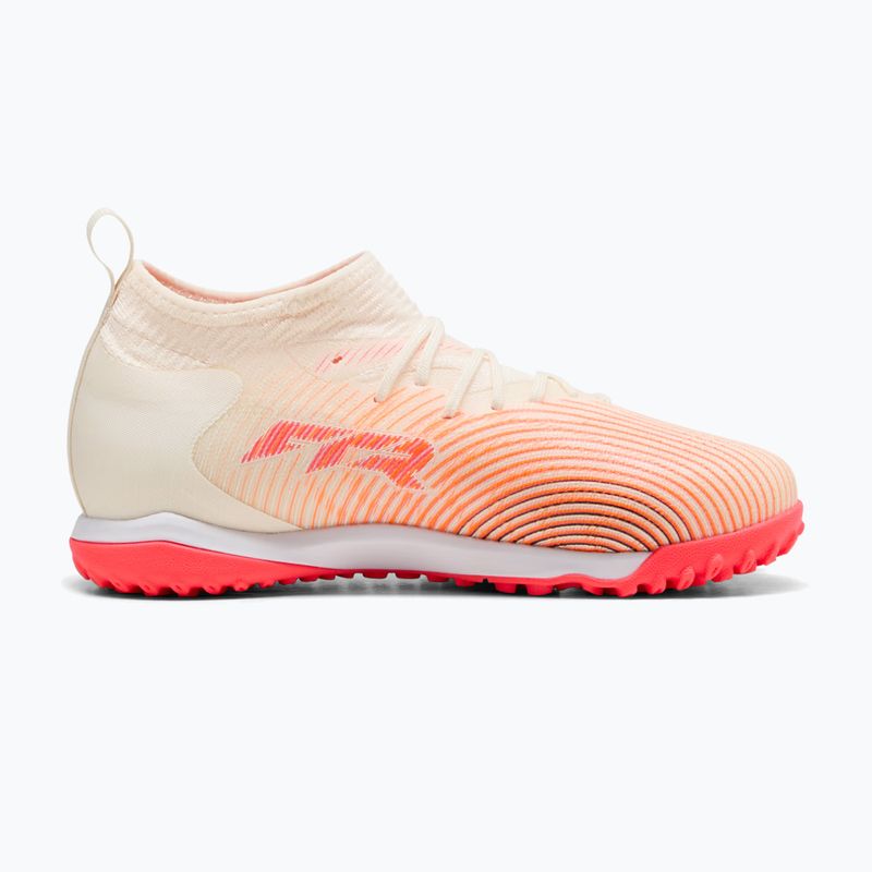 Kinder-Fußballschuhe PUMA Future 9 Match TT+ Mid Jr sugared almond/puma white/ultra red/puma black 2