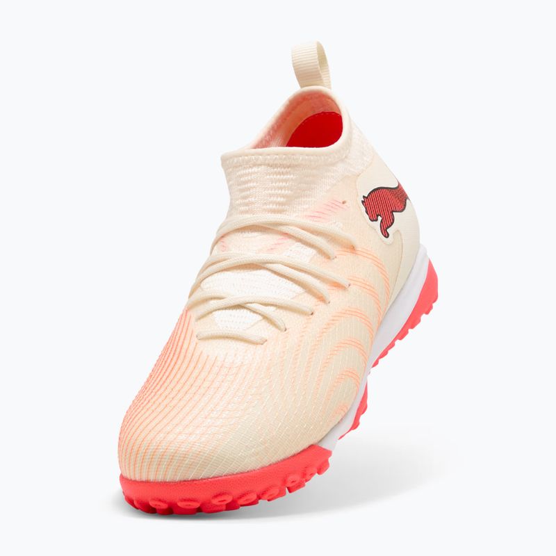 Kinder-Fußballschuhe PUMA Future 9 Match TT+ Mid Jr sugared almond/puma white/ultra red/puma black 4